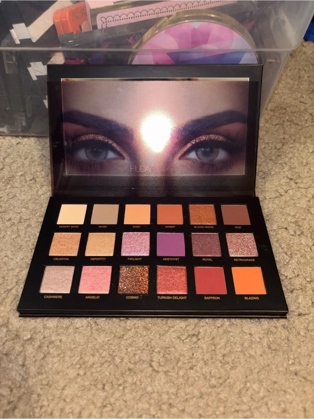 HUDA BEAUTY Eyeshadow Palette - Purple, Pink, Gold